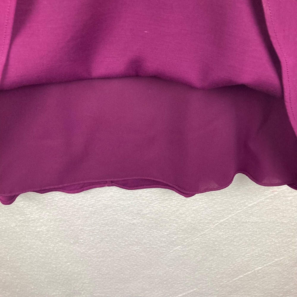 Alice + Olivia Open Back Flare Purple Casual Party Dress Size Medium - Picture 5 of 12